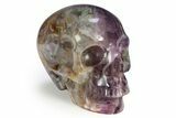 Realistic Brecciated Fluorite Skull #382258-2